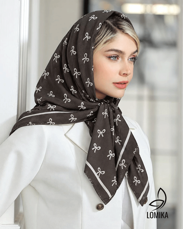روسری طرح پاپیون بسته8رنگی کد r101 (عمده)
